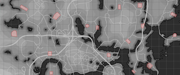 Fallout Boundary Map